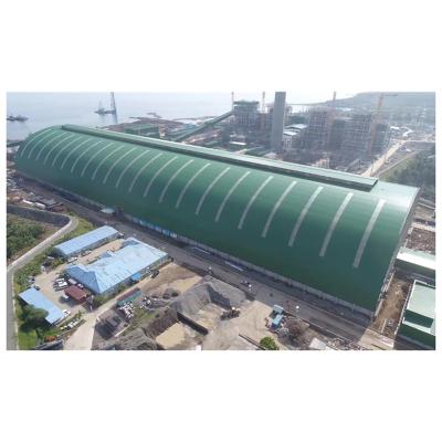 China 2021 Structural Covering Accept Customization Bolt Ball Joints Space Frame Grid Coal Shed For Power Plant for sale