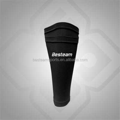 China Polyester /Spandex Professional Leg Sleeves Football Shin Guard Football Running Shin Socks for sale