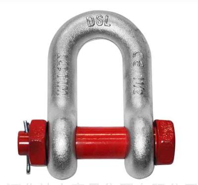 China G2150 D Type Heavy Safety Automotive Lifting Shape Shackle for sale