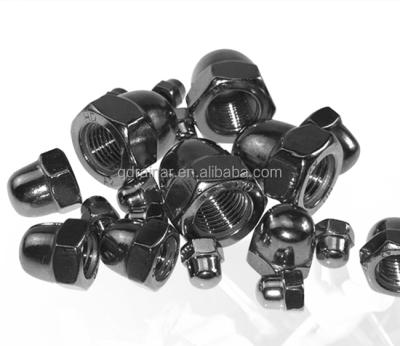 China DIN 1587 Stainless Steel GB923 Hexagon DOM Cap Nut Low Carbon Steel Cap Nut Heighten DOM Cap Nut for sale