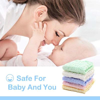 China Sustainable Hot Sale Baby Scarf Towel Soft Cotton Square Feeding Bib With Mixed Color 25*25cm Wholesale High Quality for sale