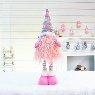 China New Christmast Ornament Telescopic Pole Faceless Doll Window Christmas Decoration Ensures Santa Christmas Decoration Supplies for sale