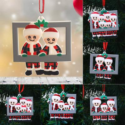 China Christmas Tree Decoration 2021 New Quarantine Christmas Ornament For Family Diy Gift Tree Hanging Decoration Personalized Christmas Outdoor Decorations for sale