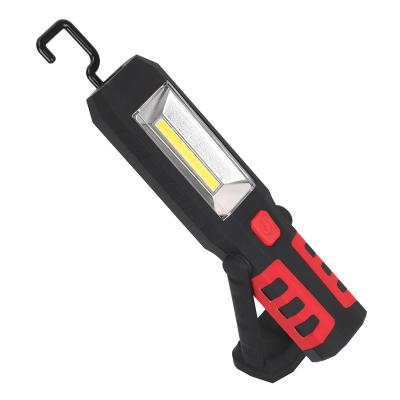 China Magnetic and bottom USB Rechargeable Flashlight Rotating Magnetic 3W Cob Worklight With Hook for sale