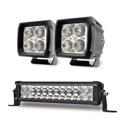 China Pickup Newest Design 20W 36W 13.25 Inch Light Bar and 3 Inch POD Light Set Car Off-road Led Light Bar For Off-Road Trucks Utv Atv for sale