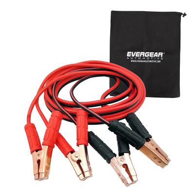 China Durable Heavy Duty Booster Jumper Cables 20ft 4 Gauge Power Emergency Car Battery Jump Cables for sale