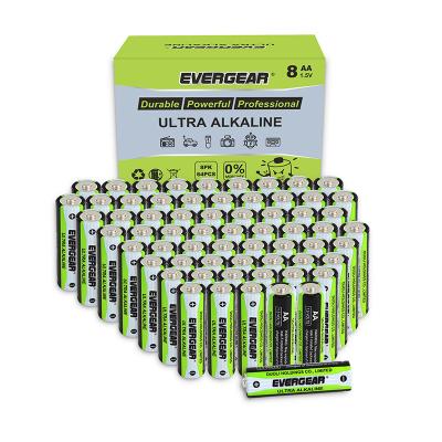 China Durable Wholesale Performance Dry Battery 64 Pack 1.5 Volt AA Alkaline Batteries for Multi-function for sale