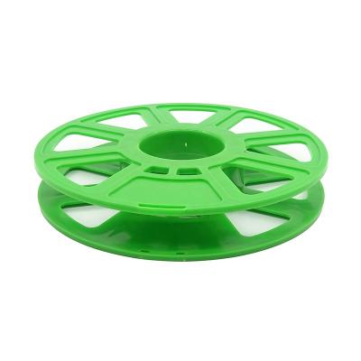 China ABS Custom Green/black/transparent/frosted plastic reel bobbin spool for 3d printer filament wire ribbon for sale