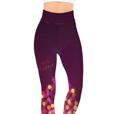 China Breathable printed yoga pants, hip-lifting sportswear, quick-drying fitness running pants, trousers for sale