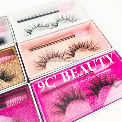 China 25-30 Times Factory Wholesale Price Individual Custom Logo 5D 27mm Mink Dramatic Lashes for sale