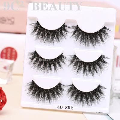 China Factory Sales Cotton Soft Strip Natural Naked Effect 3D Naked Effect High Quality Korean Silk Lashes for sale