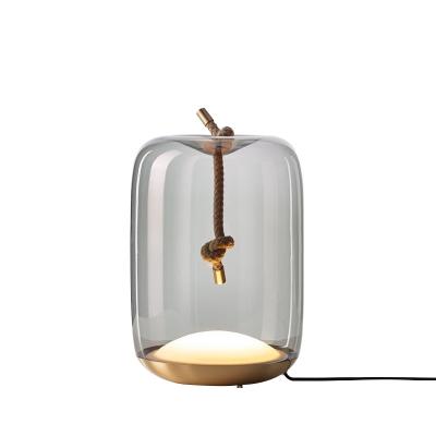 China European hot sales European decorative glass lamp simple table lamp bedroom bedside desk lamp for sale