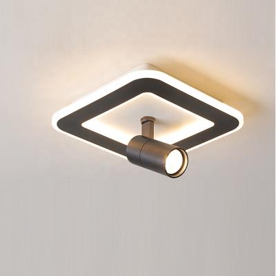 China Square Simple Square Shape Round Shape Ceiling Lamp Outdoor Mounted Popular Acrylic Led Ceiling Light For Indoor Bedroom for sale