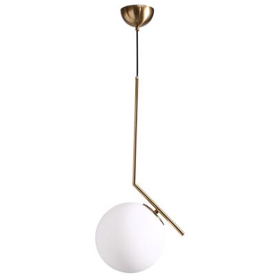 China Creative Nordic modern minimalist modern ball bedside glass personality study bedroom restaurant chandelier simple main chandelier for sale