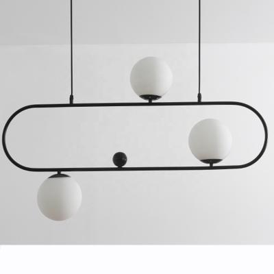 China Modern Decorative Indoor Nordic Pendant Lights Decor Lighting Hanging Lamp with Glass Ball Indoor Lighting for Bedroom Kitchen Bar for sale