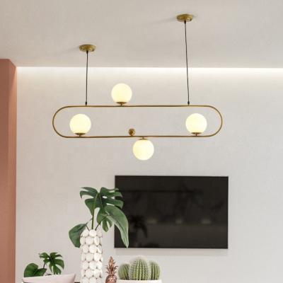 China Modern Decorative Indoor Nordic Pendant Lights Decor Lighting Hanging Lamp with Glass Ball Indoor Lighting for Bedroom Kitchen Bar for sale