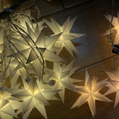 China Decorative Light Patented Popular Item Set LED Burst 8 3D Star Light String For Holiday Decoration Light for sale