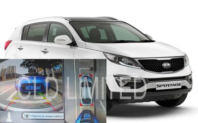 China Equipo inconsútil de la cámara del revés del coche de 360 grados con la función del IR para KIA SporTage R, sistema de vigilancia de la opinión del pájaro en venta