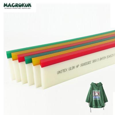 China 100% Silk Screen Printing Polyurethane Screen Printing Squeegee Rubber Scraper For All Printing Machine for sale