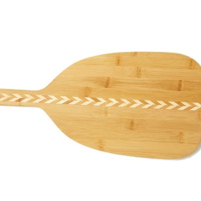 China Disposable Bamboo Paddle Cutting Board Pizza Cheese Board For Kitchen for sale