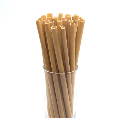 China Minimalist Biodegradable Eco Friendly Bamboo Straws 100%natural Bamboo Fiber Straw for sale