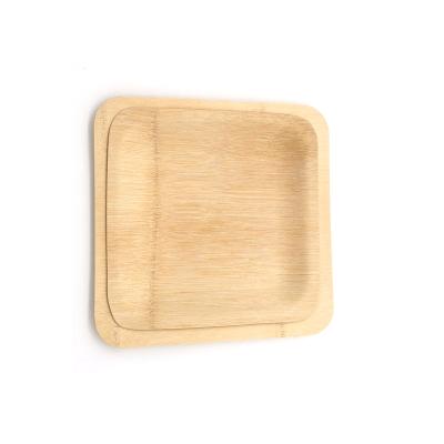 China Minimalist Biodegradable Disposable Organic Bamboo Dishes for sale