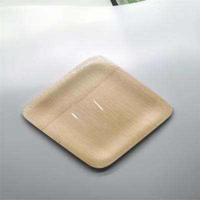 China Minimalist Disposable Dinner Dish Palmette/Bamboo/Wooden Sushi Platter Dishes for sale