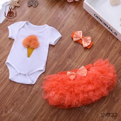 China 2020 New Collection Breathable Lace Hot-Saling Red Kids Pattern Split Type Tutu Dress With Yarn Flower For Newborn Girl 3-24 Months for sale