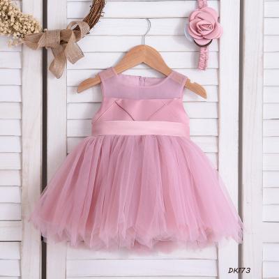 China Special Design Summer Princess Yarn Hem Fluffy Toddler Girls Breathable Cloth Fashion Free Sample Kids Dresses For Birthday for sale