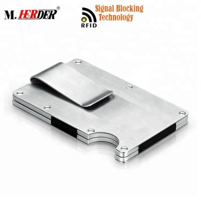 China Durable Popular Style Metal Wallet Men Metal Wallet Clip Durable Metal Slim Wallet for sale