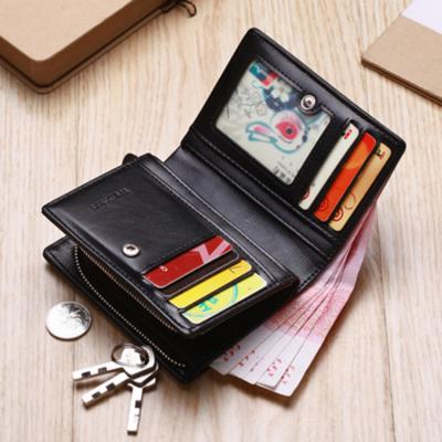 China Popular anti-theft gold thin wallet china supplier fashion men wallet rfid leather coin wallet sales for sale