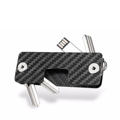 China Wholesale Easy Compact Smart Key Holders Carbon Fiber Key Holder Organizer for sale