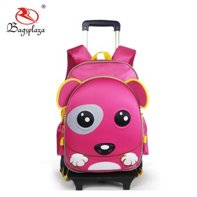 China Guangzhou Factory Waterproof High Quality Detachable Trolley School Bags For Girls Kids Trolley School Bags Latest Designs For Boy for sale