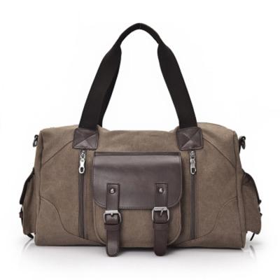 China Wholesale New Vintage OEM Men's Vintage Military Duffel Bag For Men's Canvas Weekender Bag Travel for sale