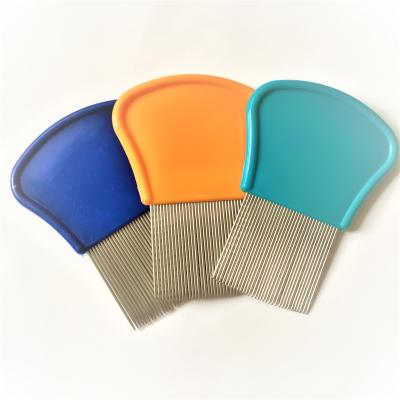 China Home Customizable Stainless Steel Teeth Nit Lice Comb For Baby for sale