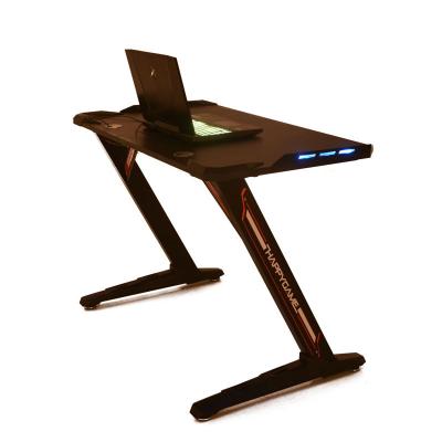 China (Size) OS-9901 LED Light Adjustable Professional PC Gaming Table Computer Desk for sale