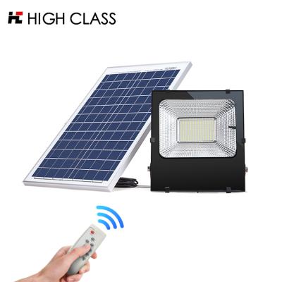 China Lightweight remote control+ high brightness remote control waterproof garage 20w 30w 50w 100w led solar flood light for sale