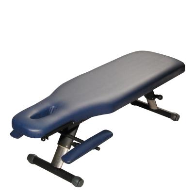 China Iron-200 Massage PVC Top Stationary Chiropractic Table Vinyl Physiotherapy Treatment Clinic Chiropractic Table Durable Physiotherapy Table for sale