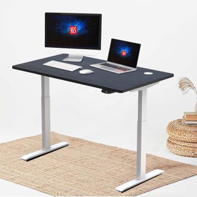 China Two-storey standing desk (height) of simple motor white adjustable rectangular table frame for sale