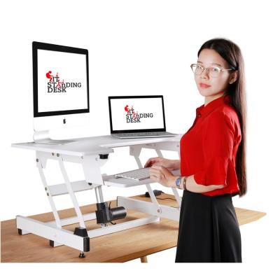 China Powered PC Desk STARSDOVE Height Adjustable Computer / Laptop Height Adjustable Desk for sale