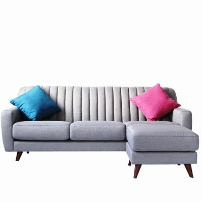 China Modular Living Room Furniture Set New Design 3Seats Modern Sofa Modern Sofa With Wooden Leg for sale