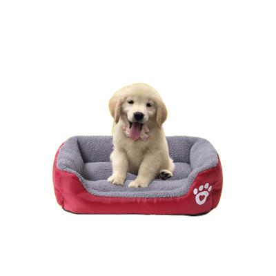 China Hand Wash All Weather Dual Use Double Sided Universal Plush Pet Bed Dogs Nest Cushion Dog Sofa Bed for sale