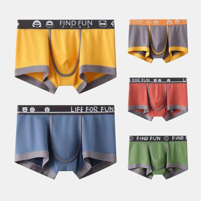 China Wholesale Antibacterial Mens Cotton Breathable Underwear Briefs Customized Boxers Mens Underwear Boxer for sale