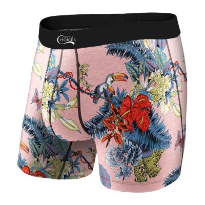 China Antibacterial Mens Boxer Briefs Bamboo Underwear Digital Printing for sale