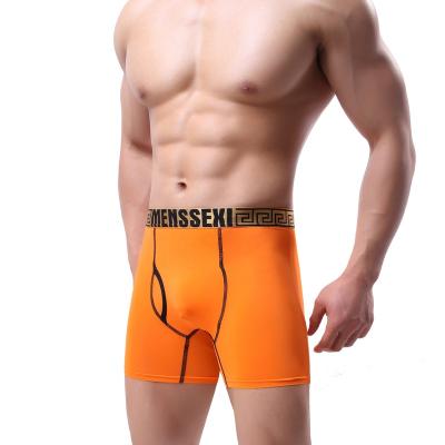 China Young Man Antibacterial Top Breathable Ice Silk Summer Design Grade Boxer Shorts Underwear for sale