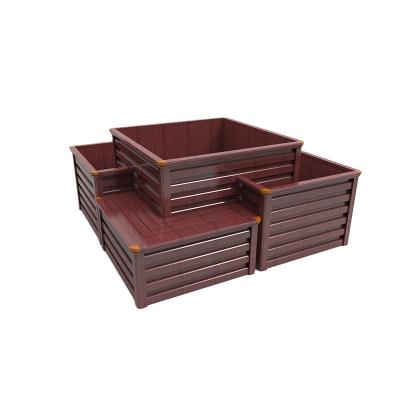 China Corrosion Resistance Exterior River Fences Eco Friendly PVC Planting Flower Box for sale