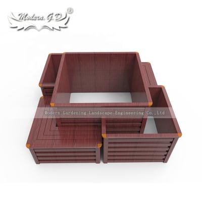 China Corrosion Resistance Landscape Plant Aluminum Alloy Flower Pot Liner Plant Horticultural Box for sale