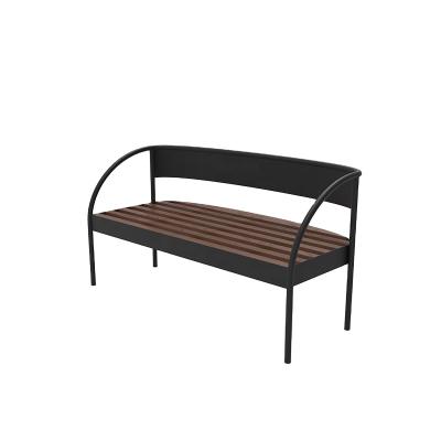 China Modern Easy Installation Metal Frame Outdoor Garden Bench Chair for sale