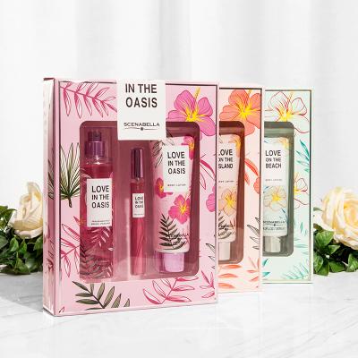 China 285ml Perfume Set 2pcs Body Lotion Fragrance Body Spray Gift Set Maolei 267 for sale