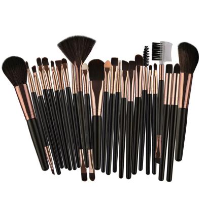 China Angular Blush New 25 PCS Private Label Makeup Brush Set Cosmetic Blush Makeup Brush Eyeshadow Blush Set Brush for sale